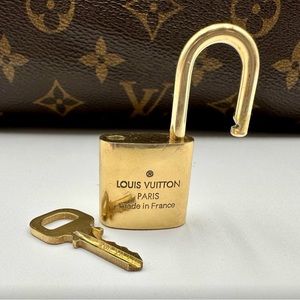 AUTHENTIC Louis Vuitton Padlock Lock and Key